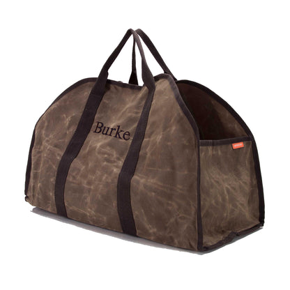 Personalized Log Carrier with embroidered name or monogram