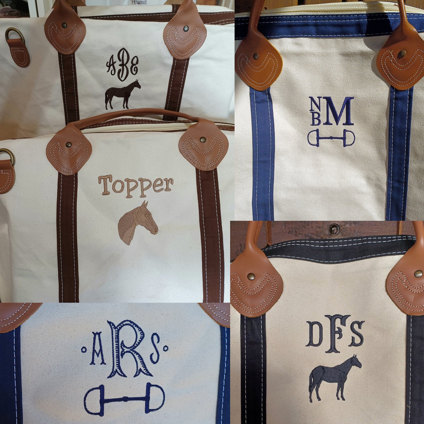 Personalized Horse Tote Bag