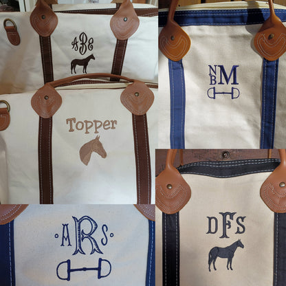Personalized Horse Tote Bag