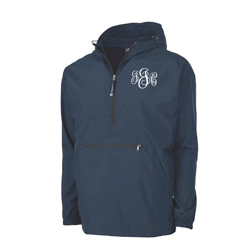 Monogrammed Windbreaker pull over 16 colors