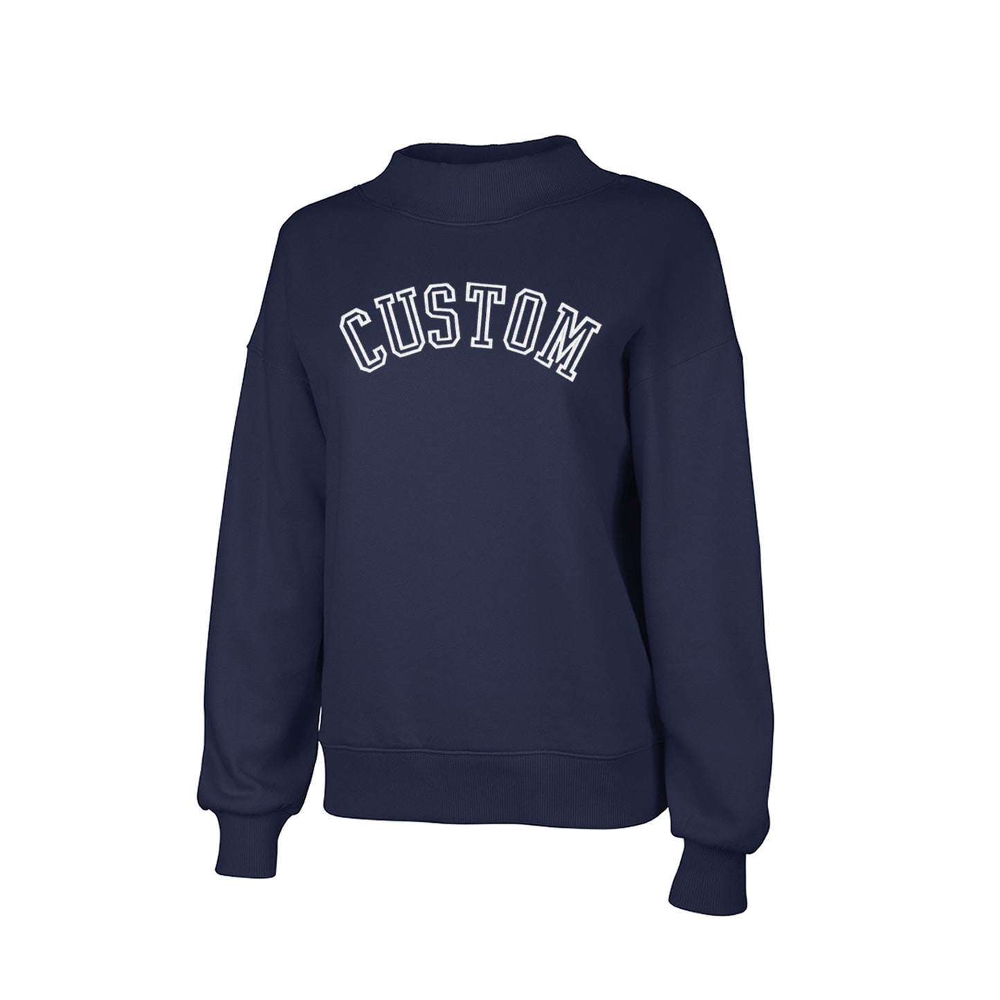 Personalized Mock Neck Sweatshirt