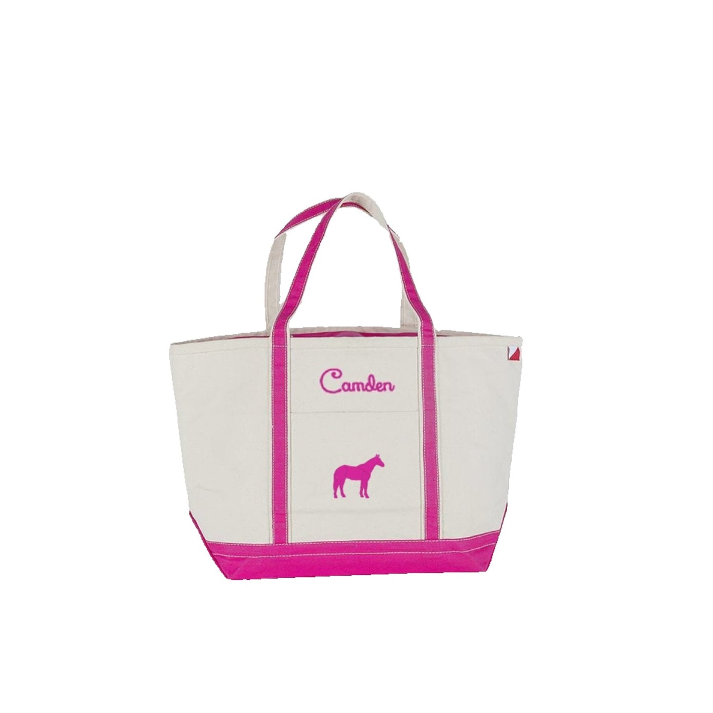 Horse Tote Bag, Riding Bag, Barn Bag with zipper top