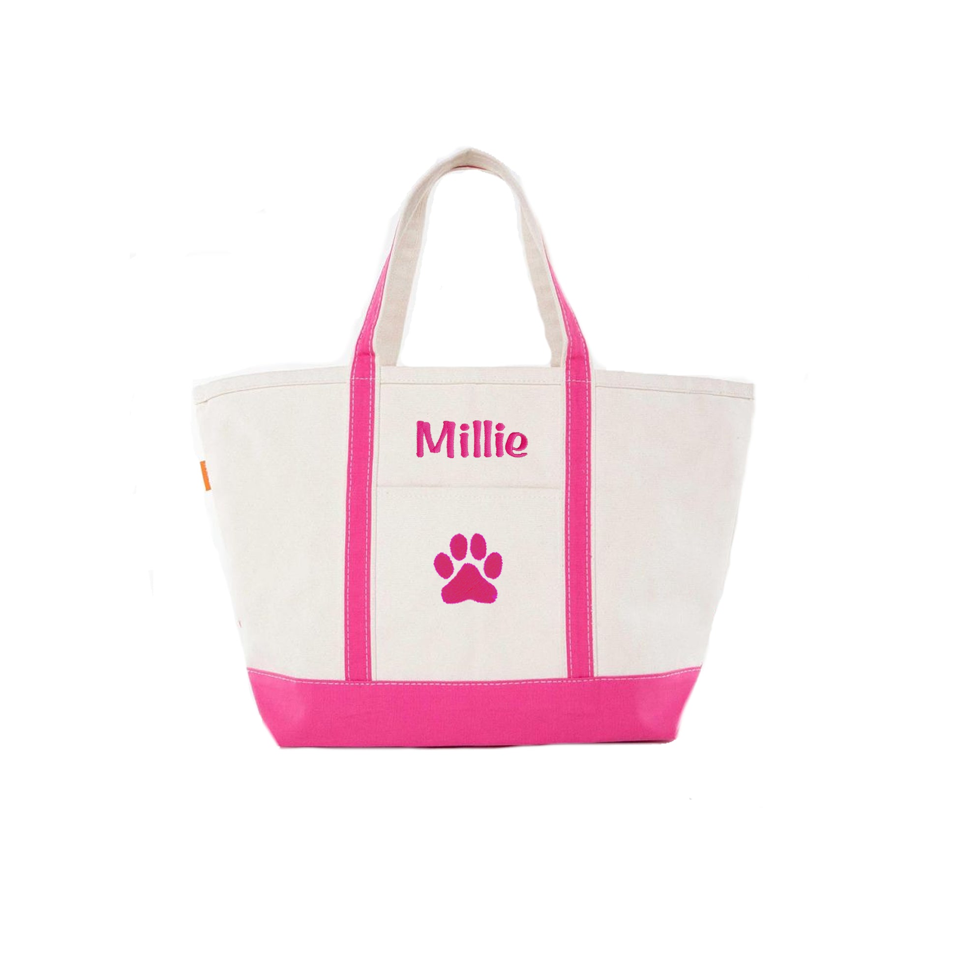 Dog Paw Personalized Tote Bag for dog and pet parents