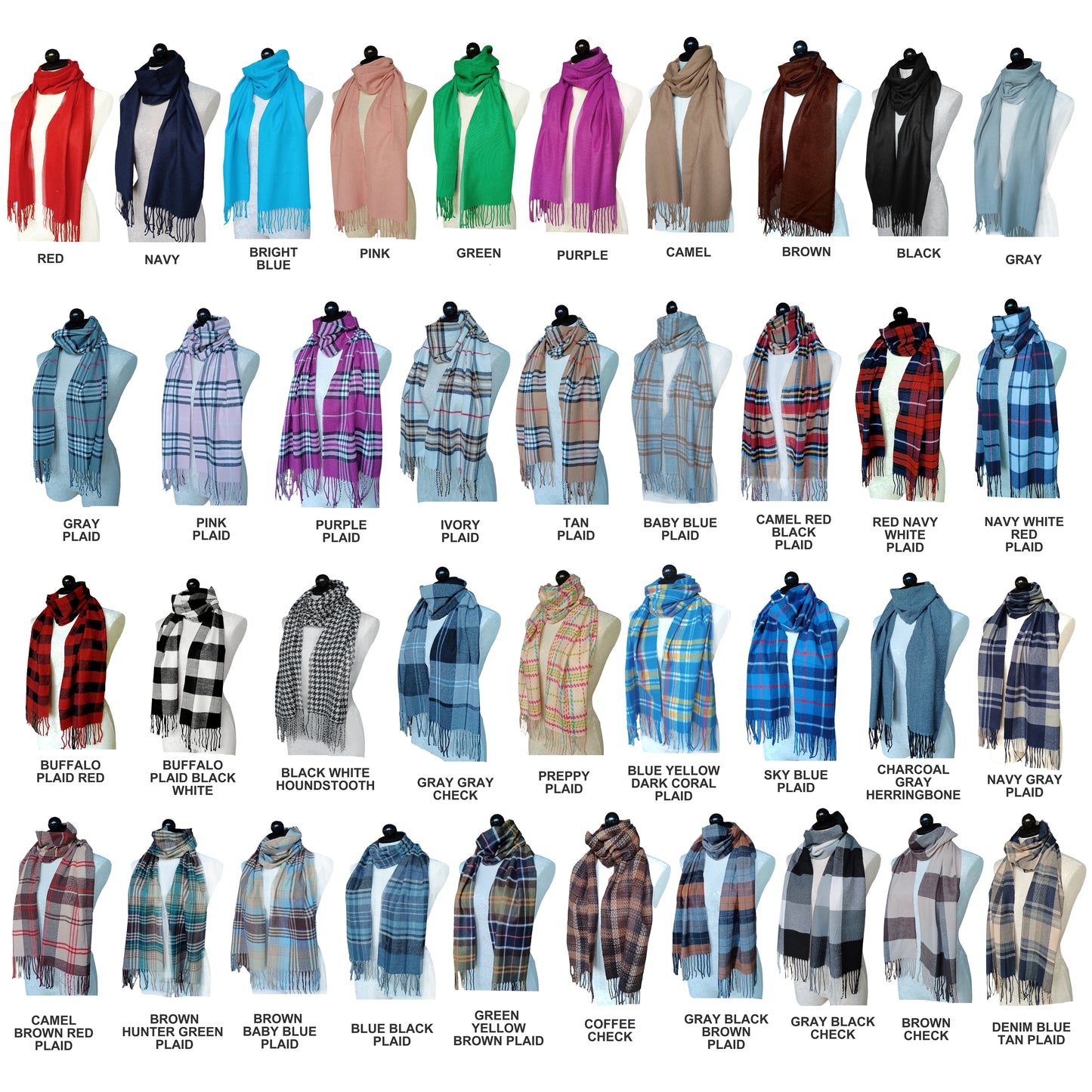 Winter Scarves Monogrammed
