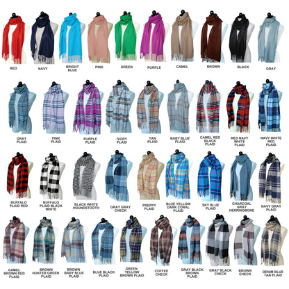 Winter Scarves Monogrammed