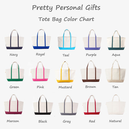 My Favorite Things Embroidered Analog Hobby Tote Bag