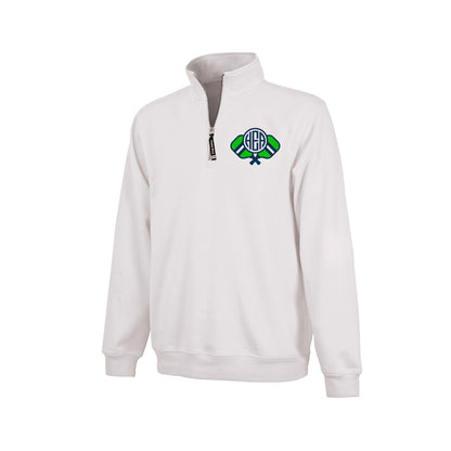 Pickleball Quarter Zip Pullover with Embroidered Monogram