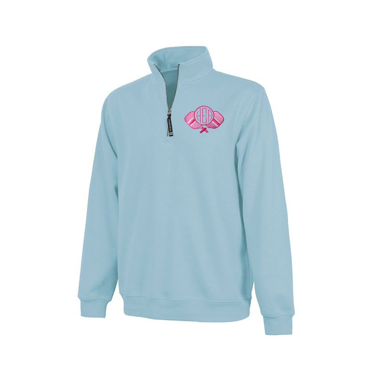 Pickleball Quarter Zip Pullover with Embroidered Monogram