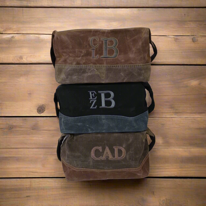 Waxed Canvas Dopp Kit