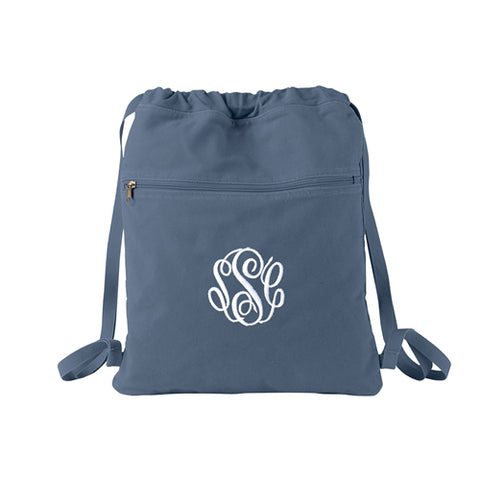 Cinch Bag with Embroidered Monogram – Pretty Personal Gifts