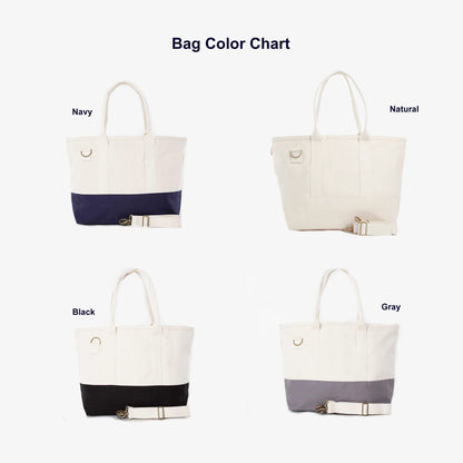 Monogrammed Natural Color Tote Bag