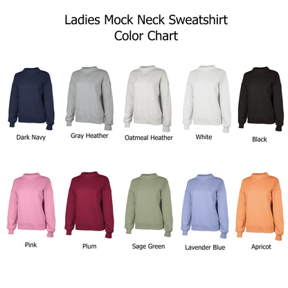 Personalized Mock Neck Sweatshirt