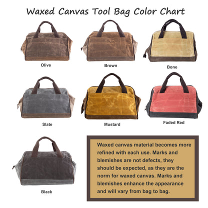 Waxed Canvas Tool Bag
