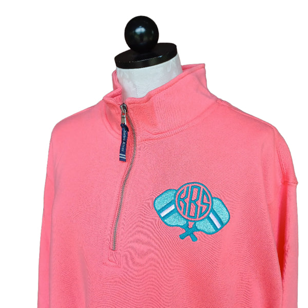 Pickleball Sweatshirt with embroidered monogram