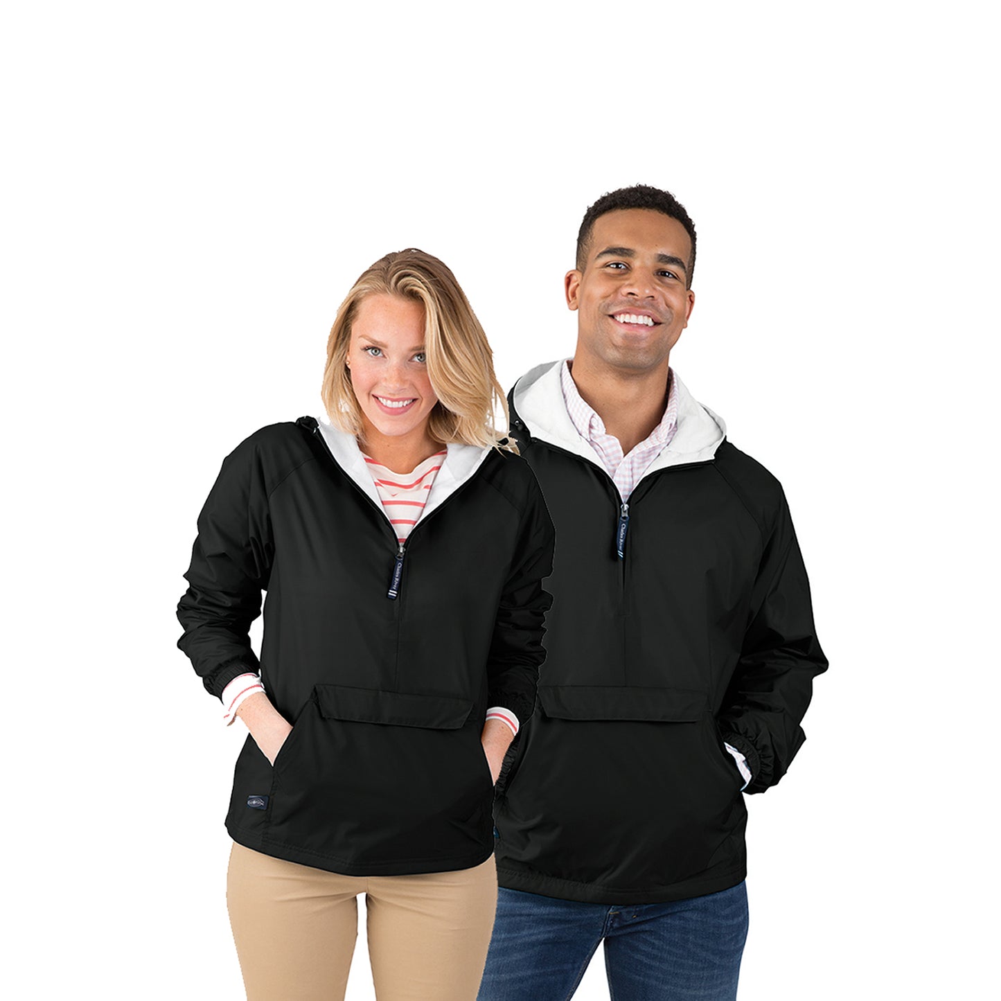 Charles River Apparel Monogrammed Windbreaker Pullover Jacket 10 colors