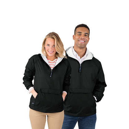 Charles River Apparel Monogrammed Windbreaker Pullover Jacket 10 colors