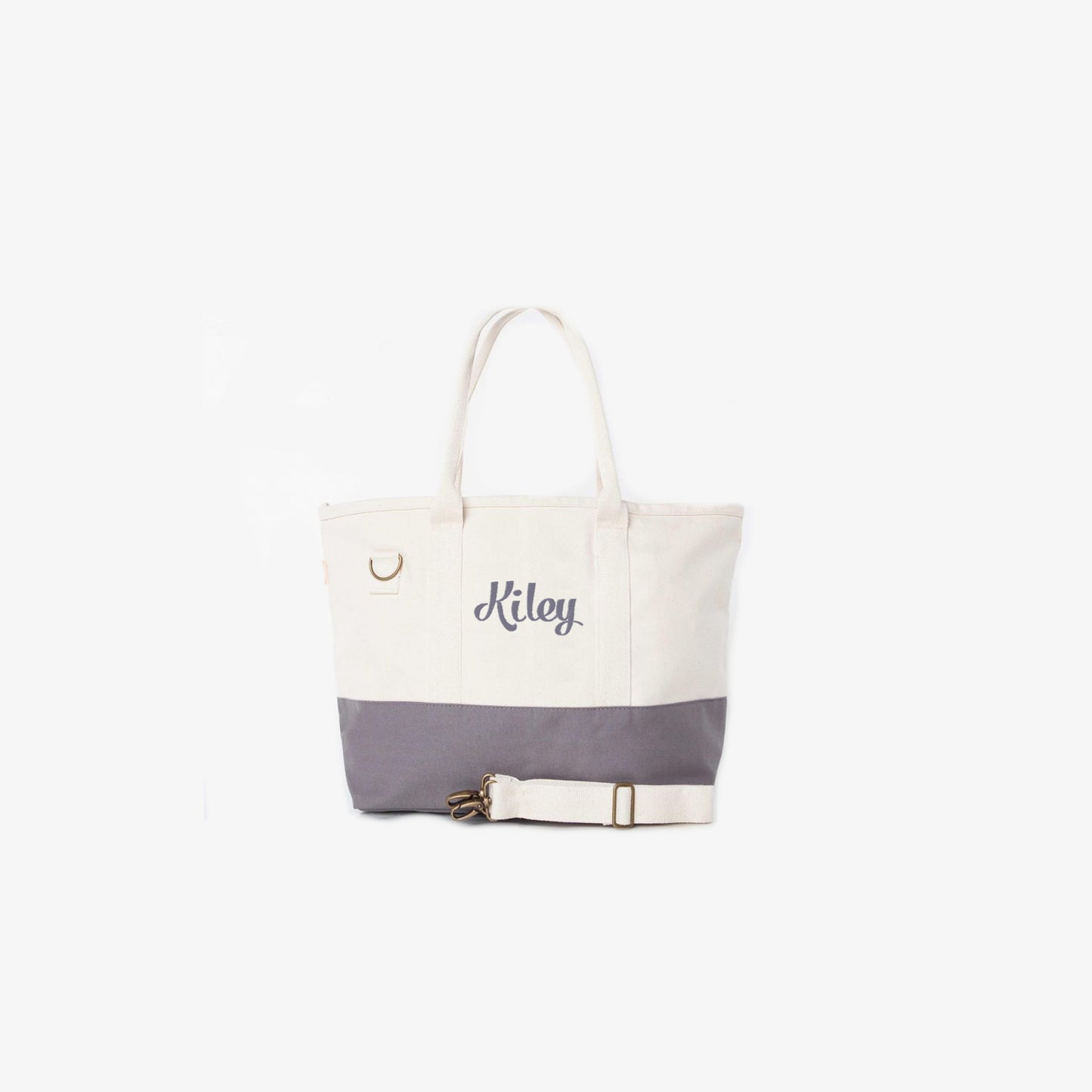 Monogrammed Natural Color Tote Bag