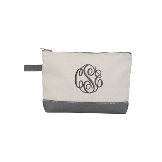 Monogrammed make up bag