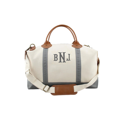 gray weekender duffel bag
