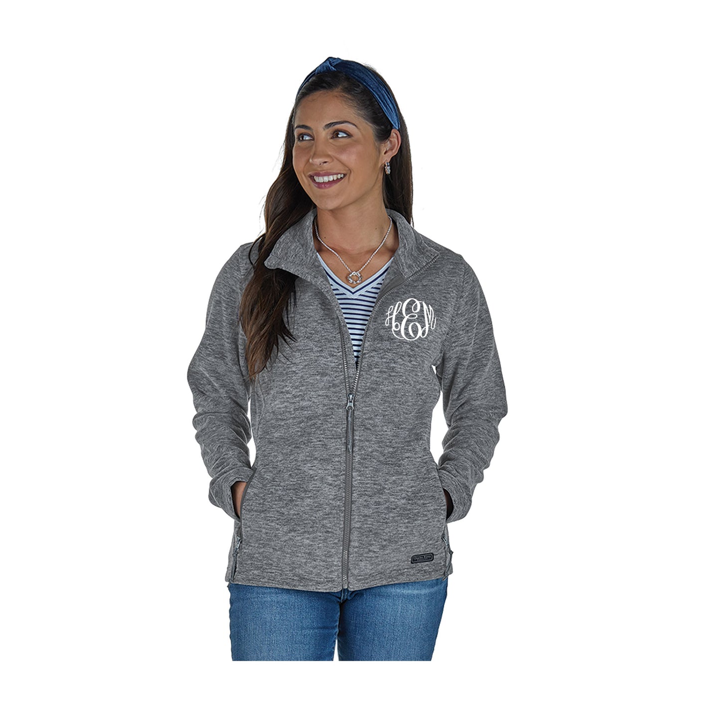 Ladies Fleece Personalized Jacket with Monogram