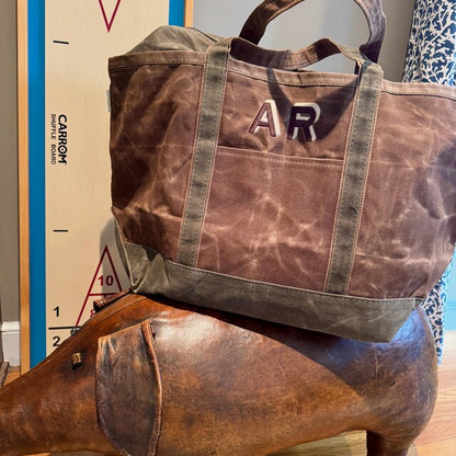 Waxed Canvas Tote Bag