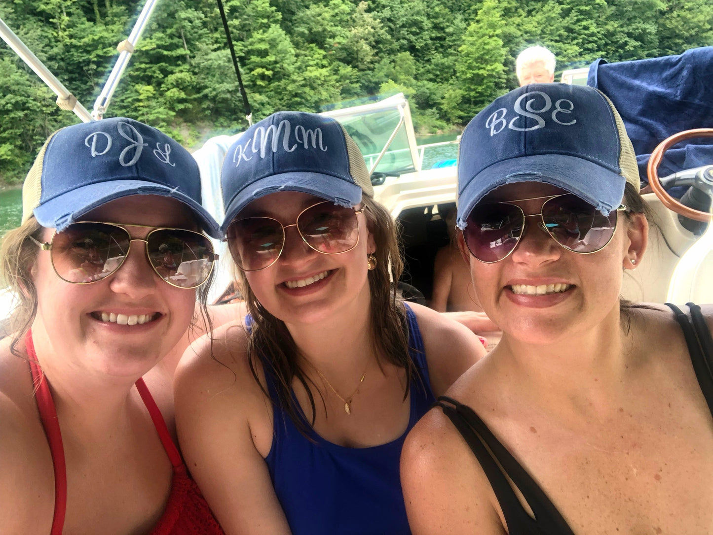 Trucker Hat with monogram for Girl's Weekend Getaway