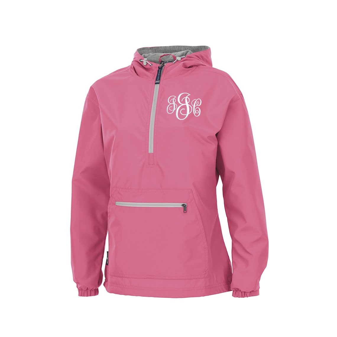 Windbreaker with Monogram, Charles River Apparel Anorak Monogrammed