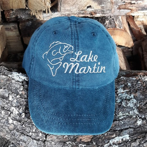 fishing hat with lake name