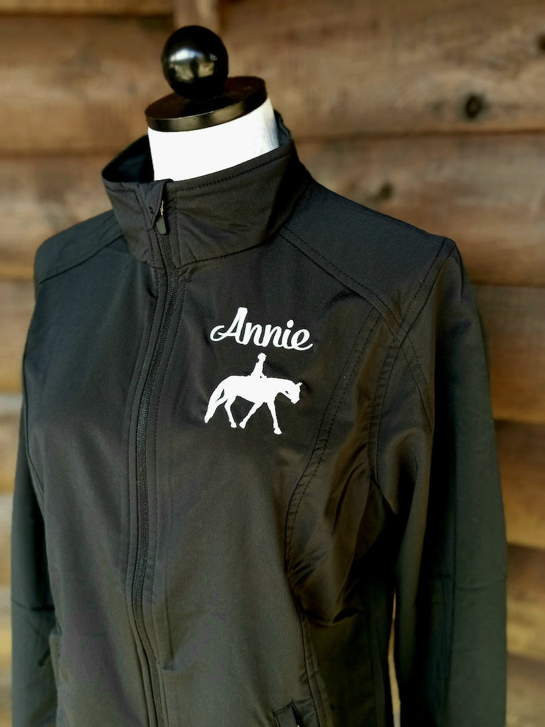 Personalized Equestrian Jacket, Embroidered Horse Jacket