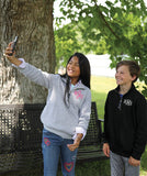 Youth Size Charles River Apparel Crosswind Quarter Zip Pullover with Embroidered Monogram