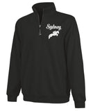 Youth Equestrian Sweatshirt, Charles River Apparel Crosswind Quarter Zip with Horse Image