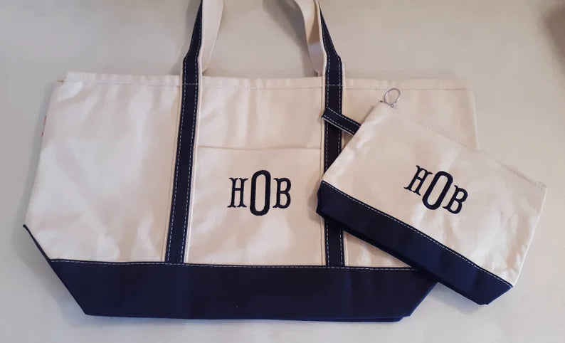 Monogrammed Makeup Bag, Cosmetic Bag with monogram