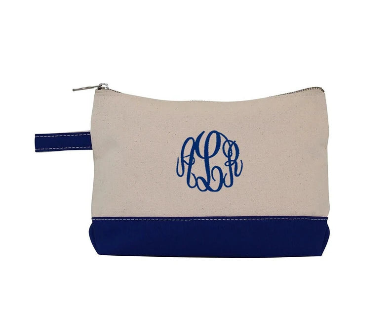 Monogrammed Makeup Bag, Cosmetic Bag with monogram