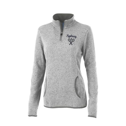 ladies tennis quarter zip pullover