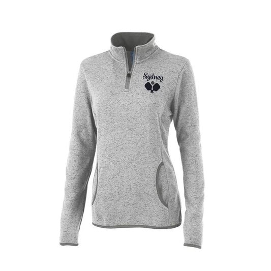 personalized pickleball pullover quarter zip