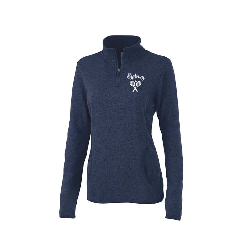 Personalized Tennis Quarter Zip for women