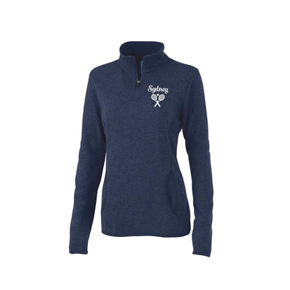 Personalized Tennis Quarter Zip for women