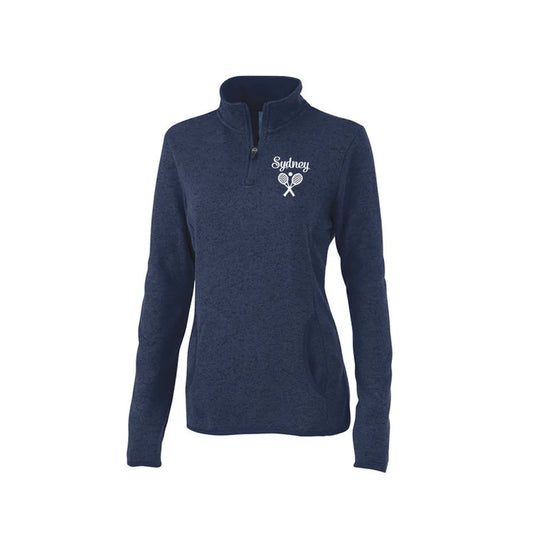 Personalized Tennis Quarter Zip for women