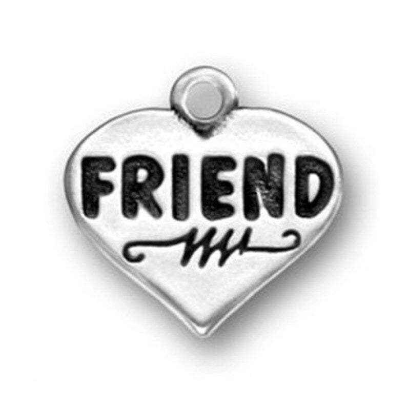 Friend Charm Sterling Silver