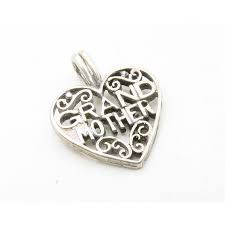 Grandmother Filigree heart charm