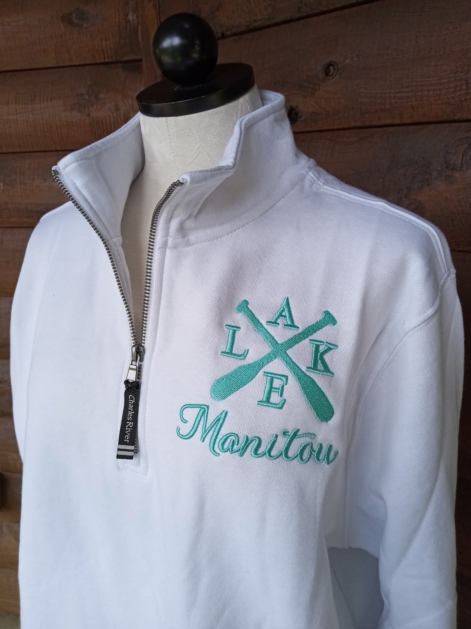 Custom lake sweatshirt with any lake name