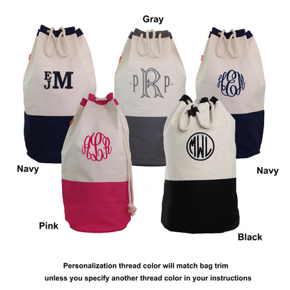 Personalized Laundry Duffel Bag