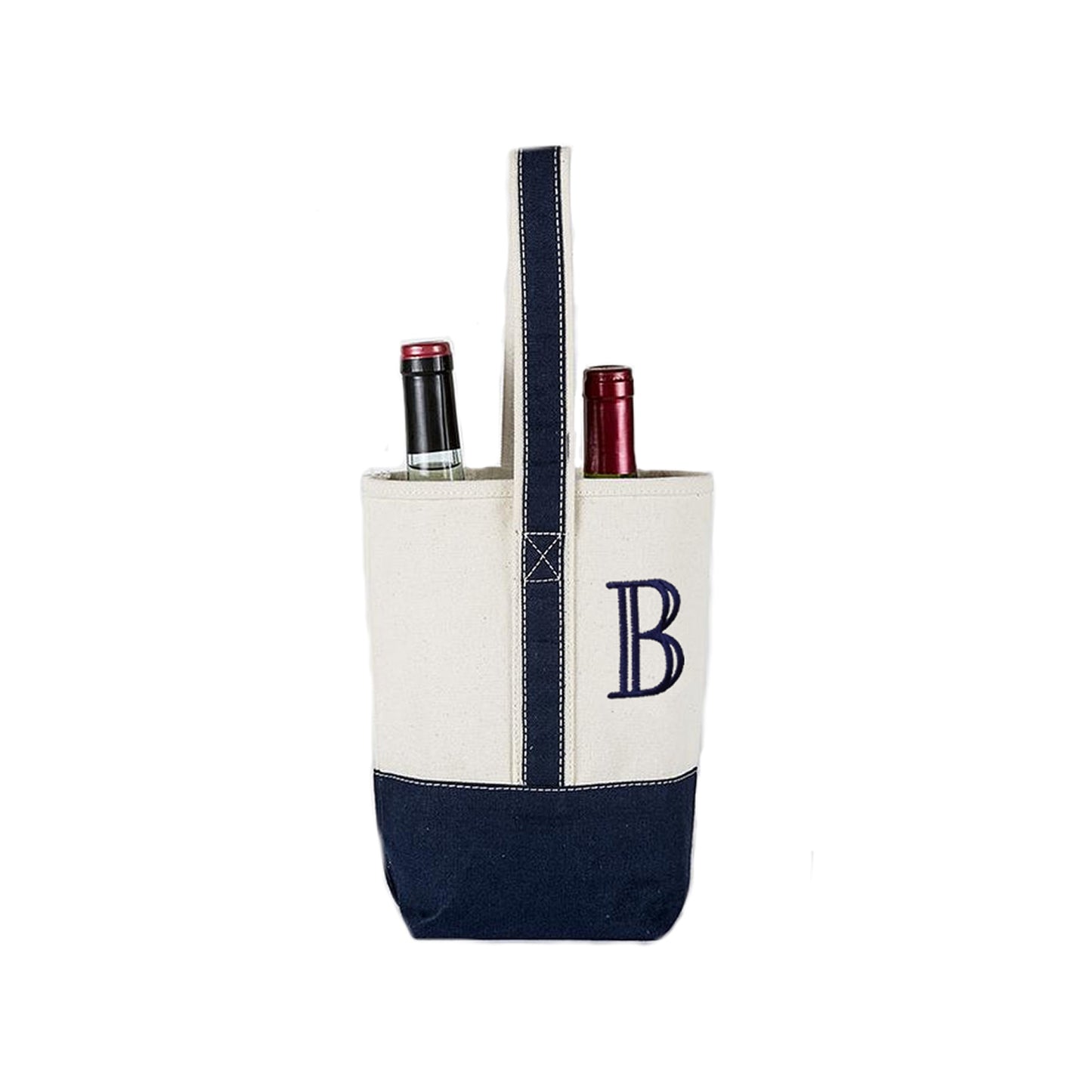 Personalized Wine Tote Bag - 2 Bottle