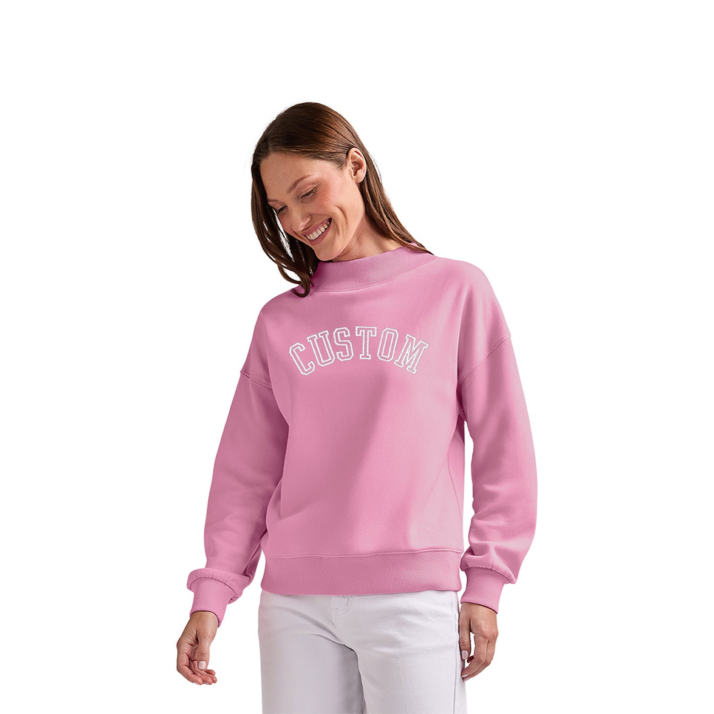 Personalized Mock Neck Sweatshirt