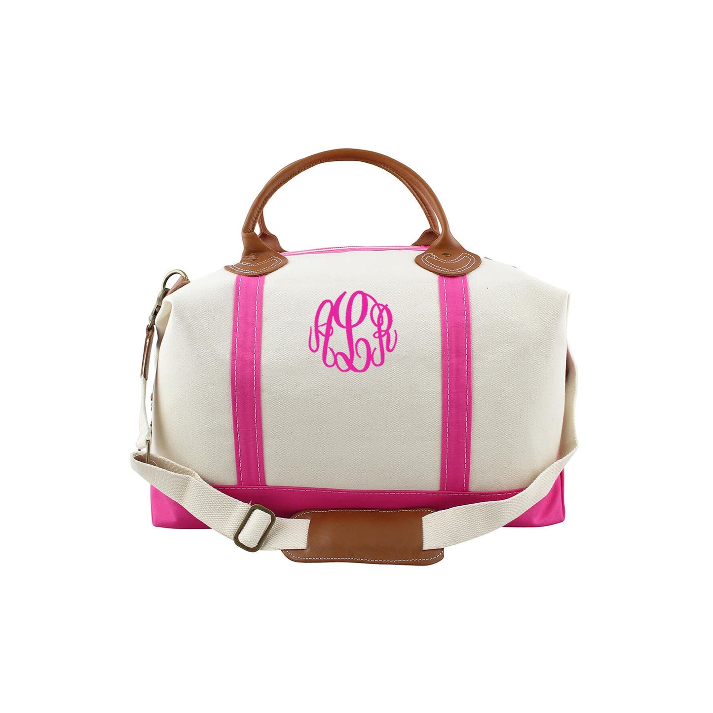Pink Weekender Canvas Duffel bag