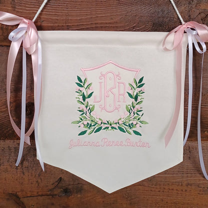 Monogrammed New Baby Banner