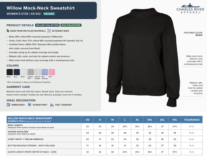 Personalized Mock Neck Sweatshirt