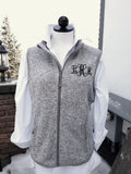 Ladies Knit Sweater Vest with Monogram