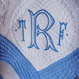 monogrammed heirloom baby quilt Pretty Personal Gifts