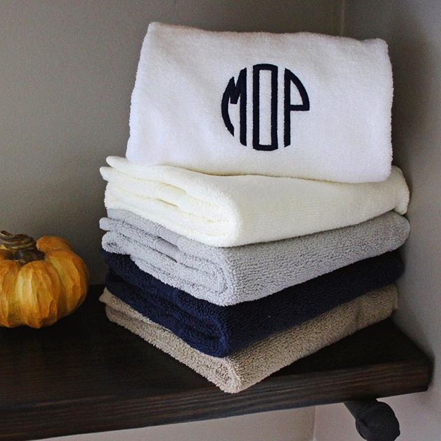 Monogrammed Towels